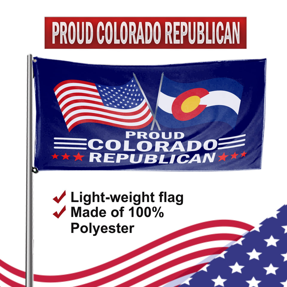 Proud Colorado Republican 3 x 5 Flag - Limited Edition Flags