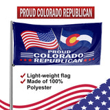 Proud Colorado Republican 3 x 5 Flag - Limited Edition Flags