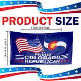 Proud Colorado Republican 3 x 5 Flag - Limited Edition Flags