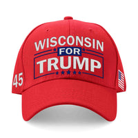 Wisconsin Embroidered Red Hat
