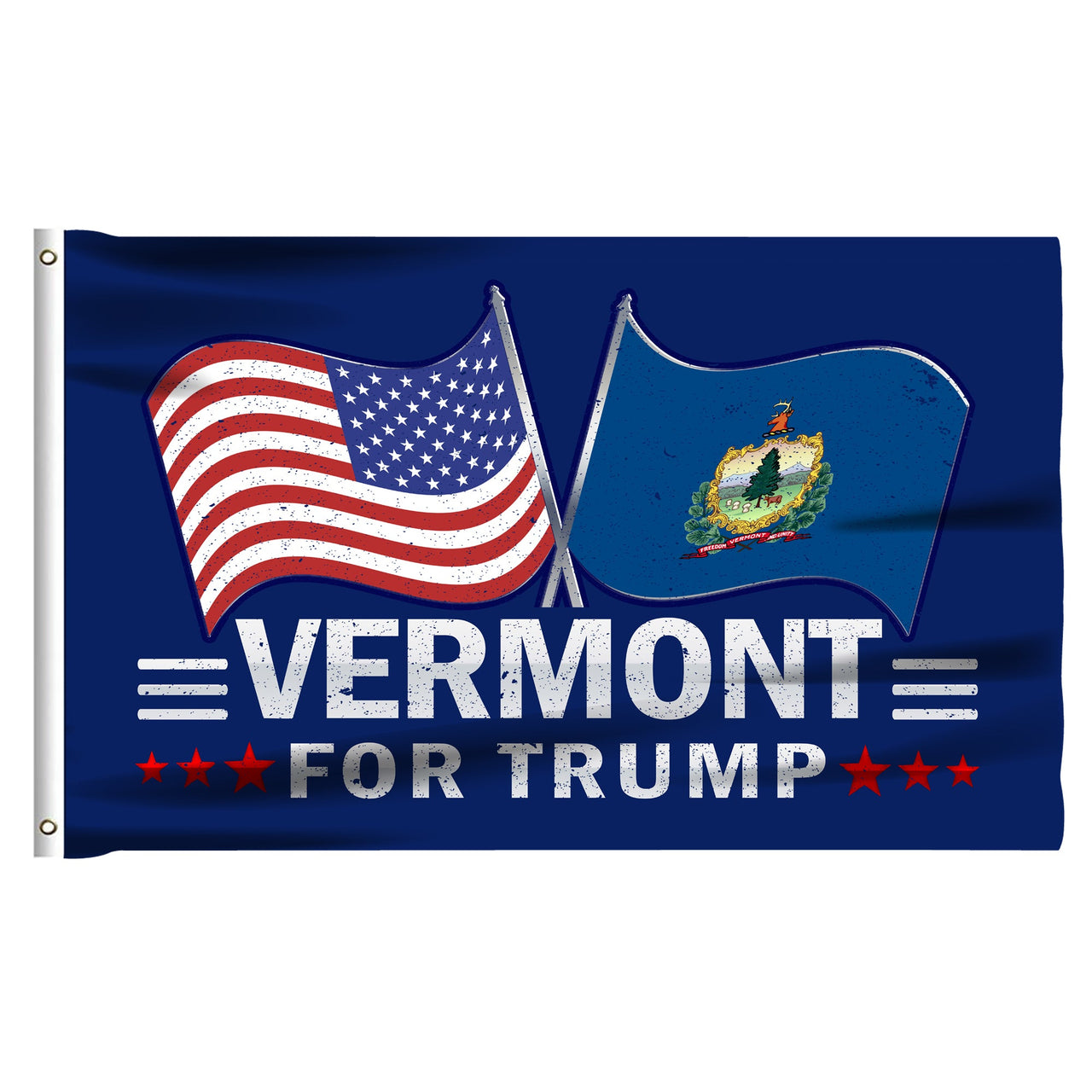 Vermont 3 x 5 Flag – Dual Flags