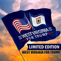 West Virginia 3 x 5 Flag – Dual Flags