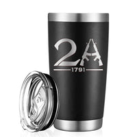 2A Black Metal Tumbler 20oz