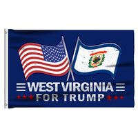 West Virginia 3 x 5 Flag – Dual Flags