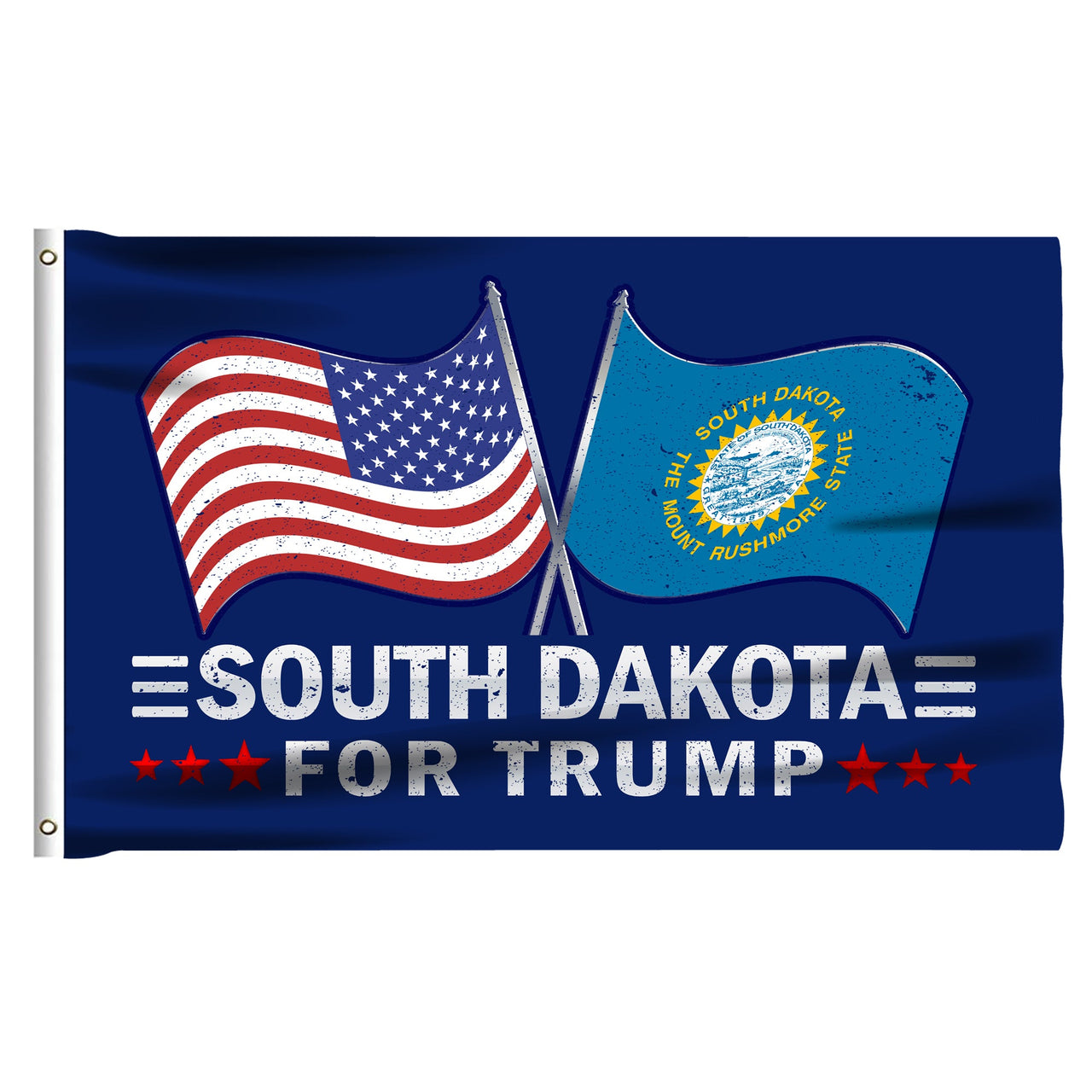 South Dakota 3 x 5 Flag – Dual Flags