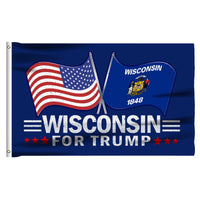 Wisconsin 3 x 5 Flag – Dual Flags