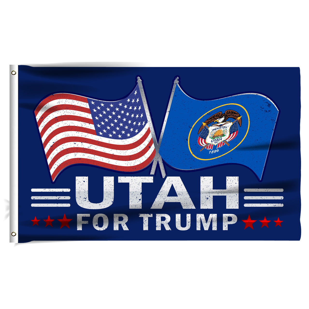 Utah 3 x 5 Flag – Dual Flags