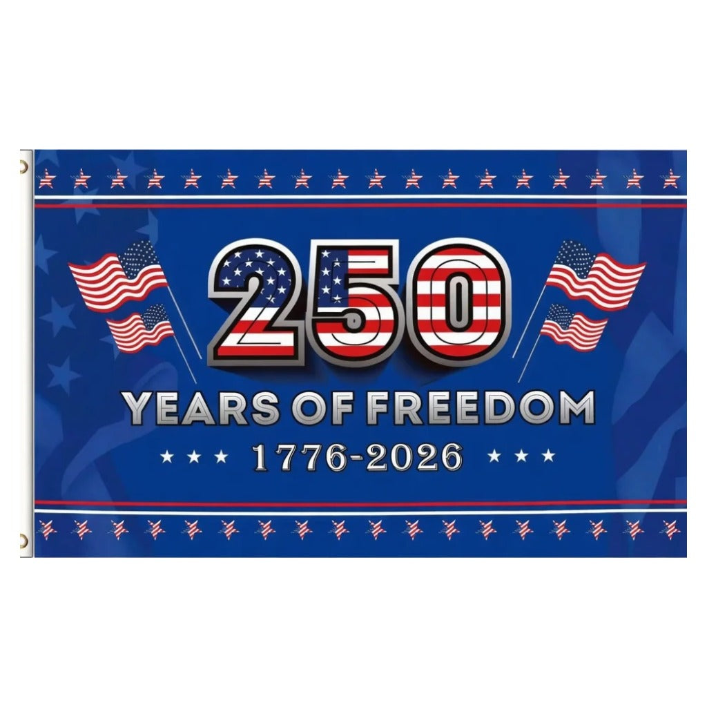 250 Years of Freedom Flag (Blue) – 3x5 ft, 1776–2026