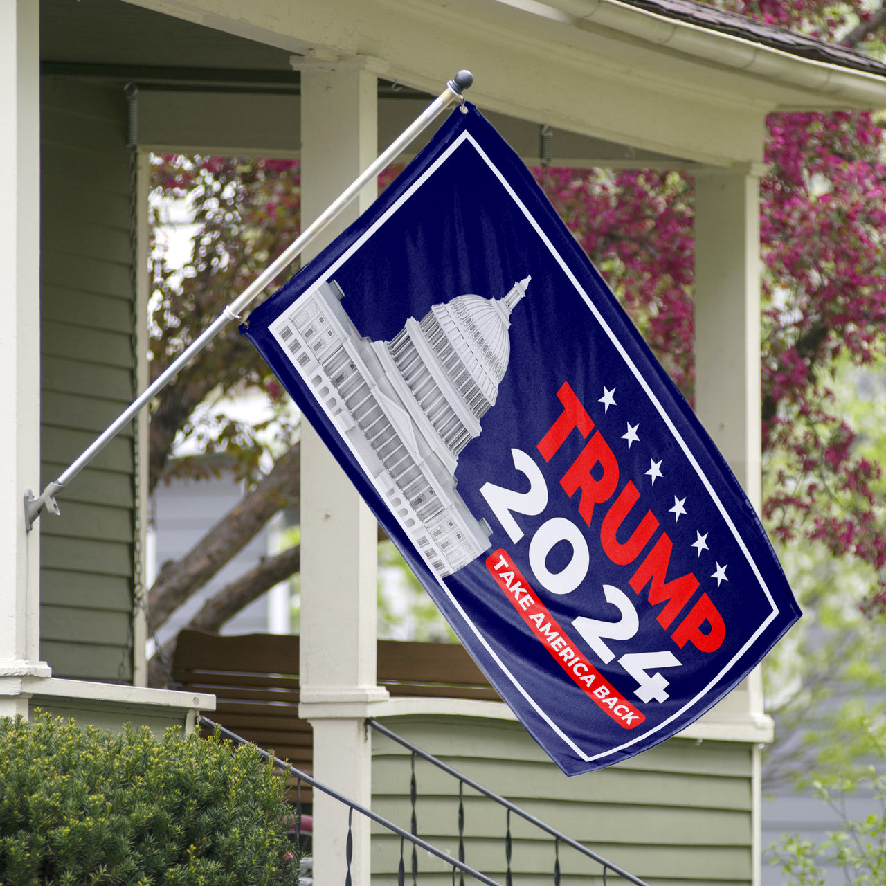 Trump 2024 Take America Back Capitol Building 3x5 Flag
