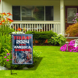 Trump 2024 Make America Great Again Statue of Liberty Yard Flag