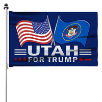 Utah 3 x 5 Flag – Dual Flags