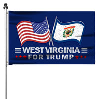 West Virginia 3 x 5 Flag – Dual Flags