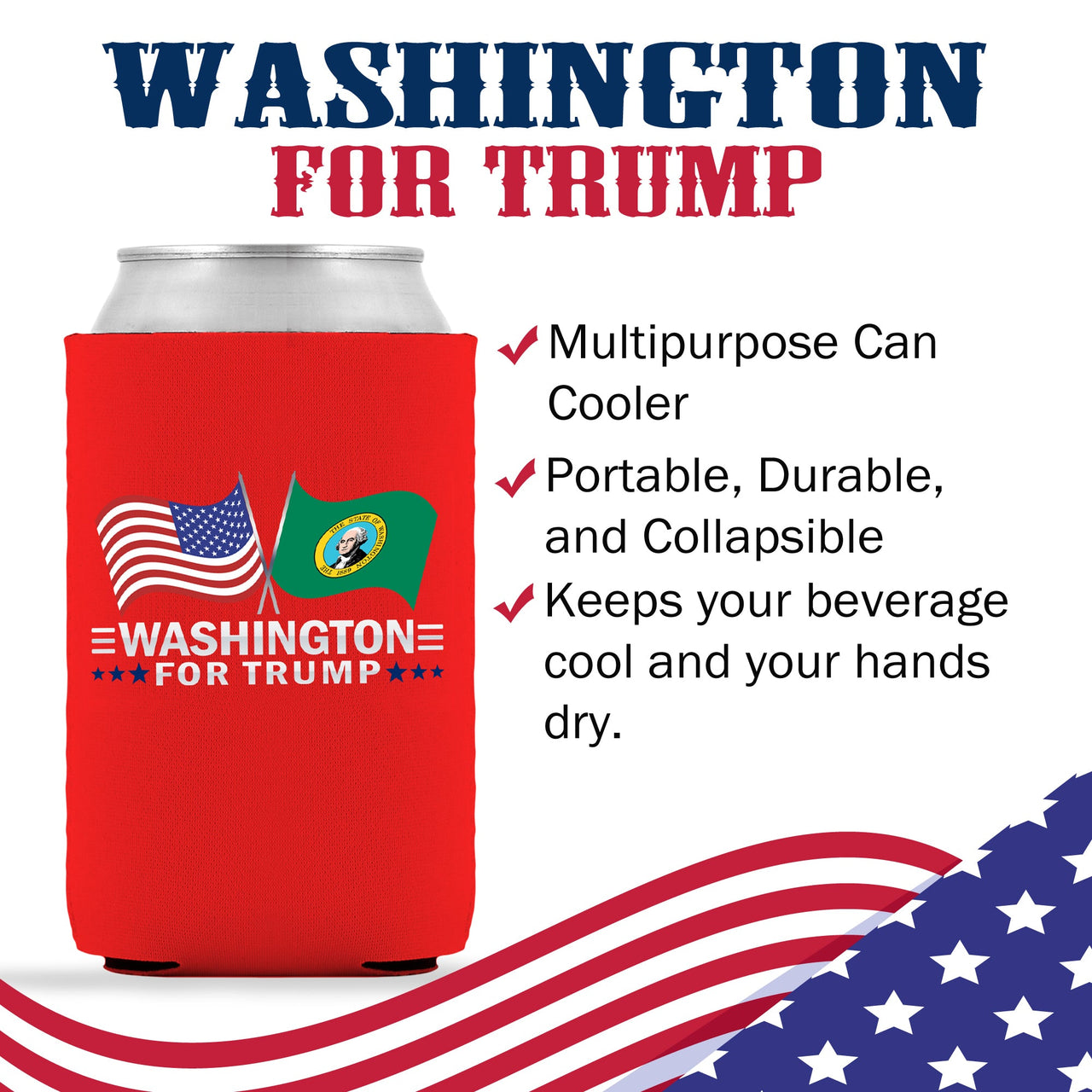 Washington Can Cooler 6 Pack