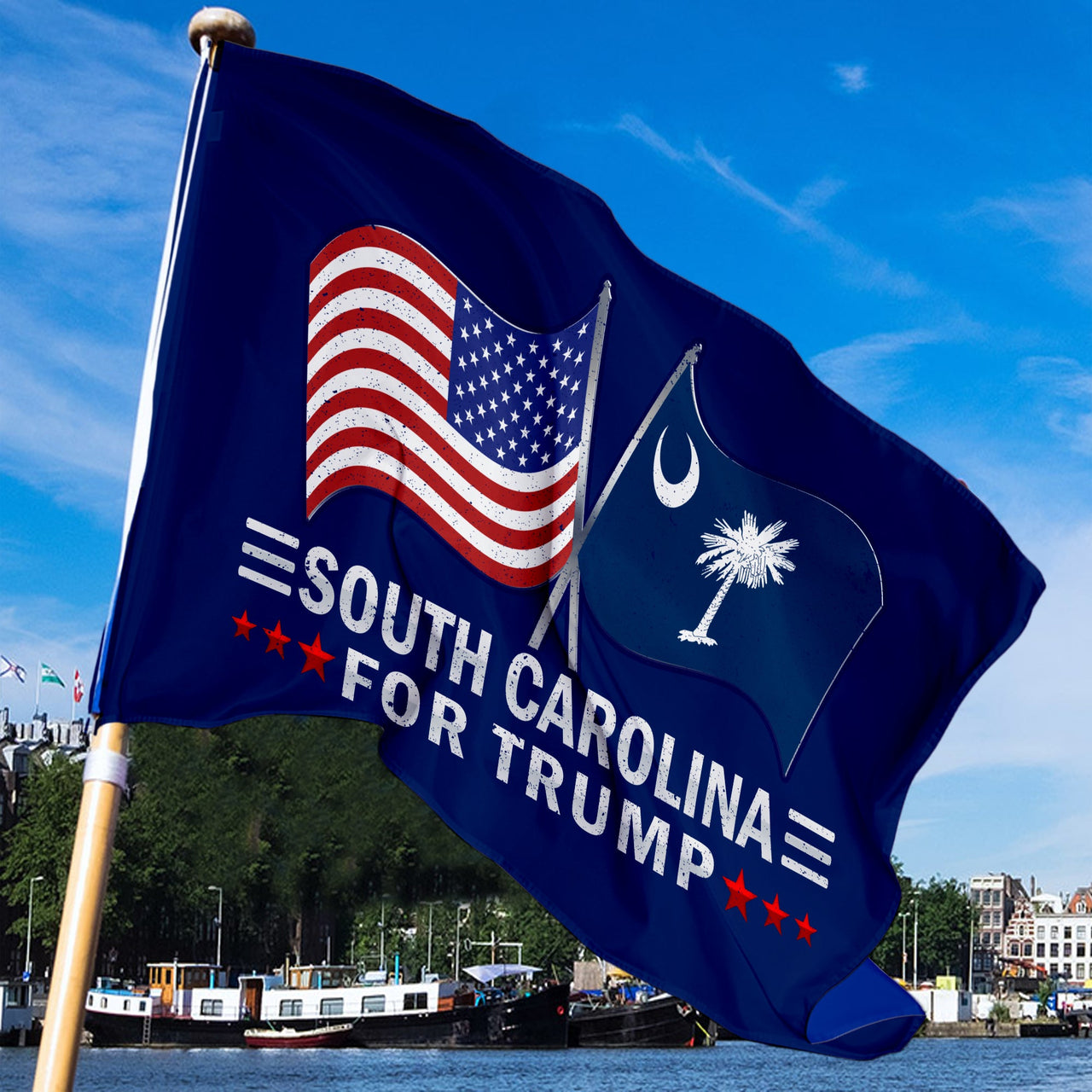 South Carolina 3 x 5 Flag – Dual Flags