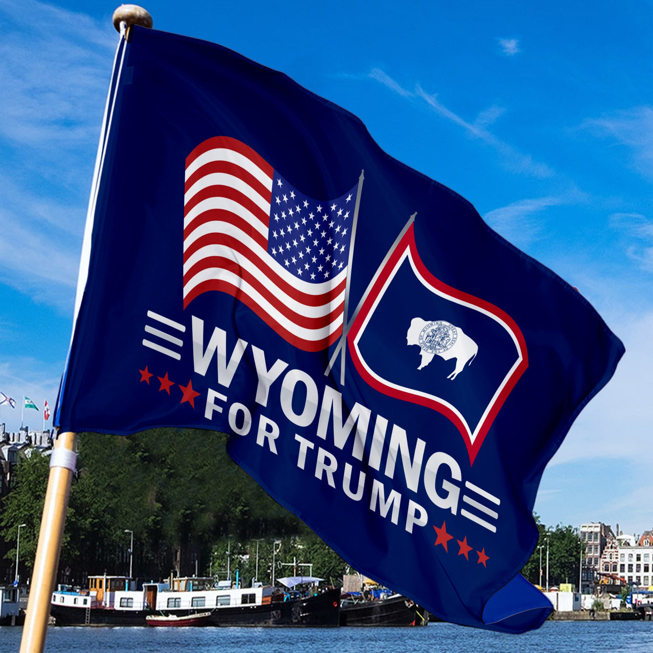Wyoming 3 x 5 Flag – Dual Flags