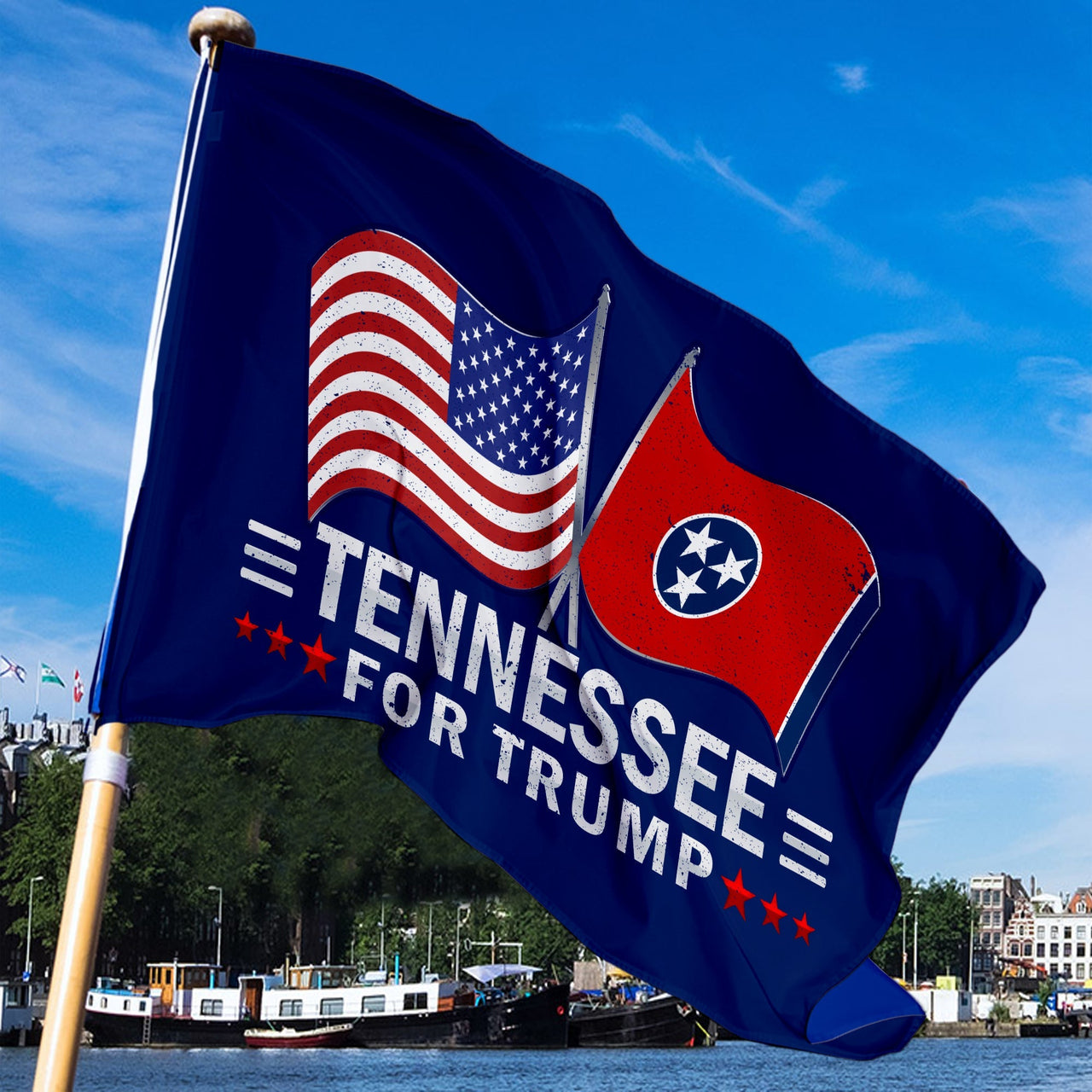 Tennessee 3 x 5 Flag – Dual Flags