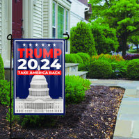 Trump 2024 Take America Back Capitol Building Yard Flag