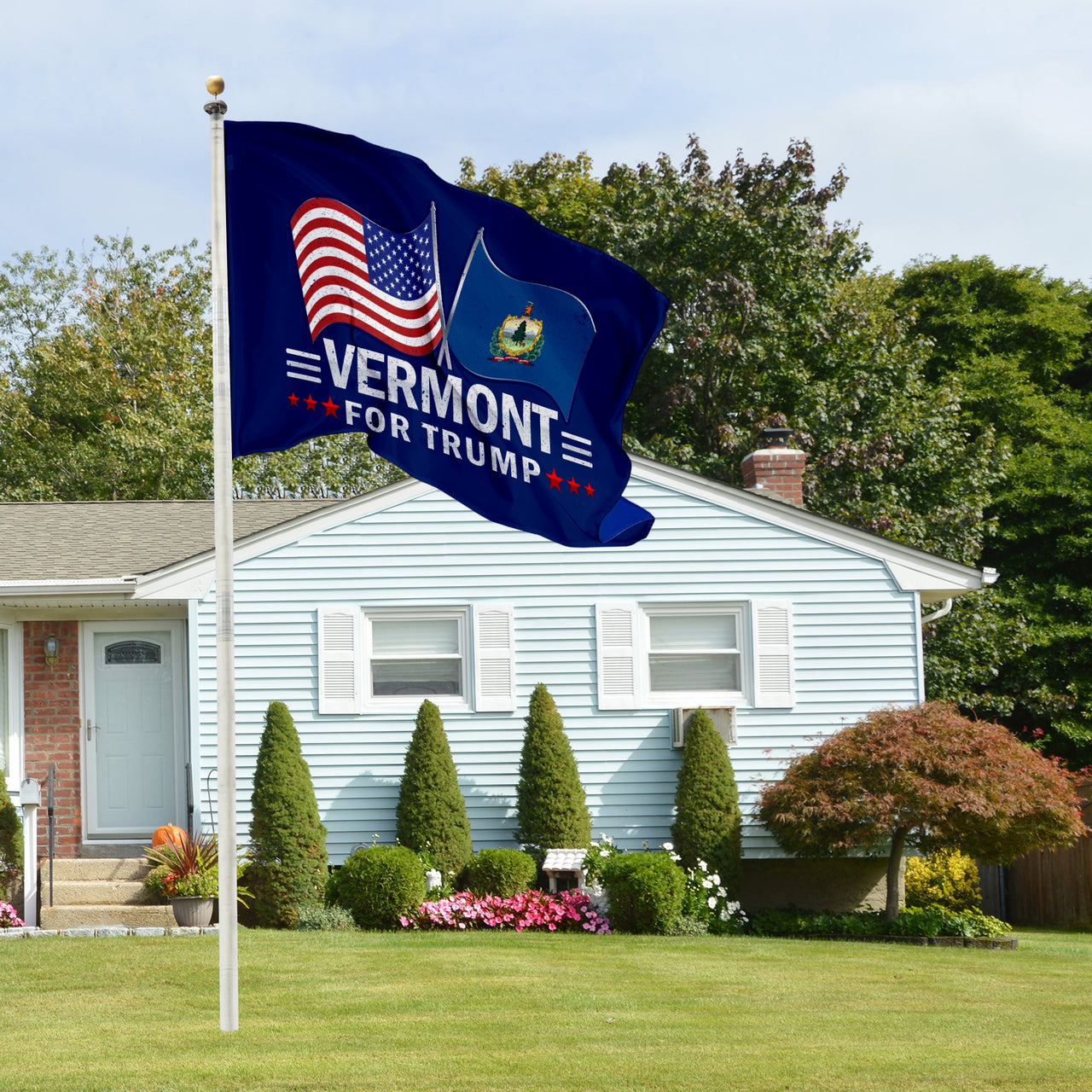 Vermont 3 x 5 Flag – Dual Flags