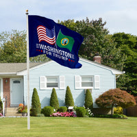 Washington 3 x 5 Flag – Dual Flags