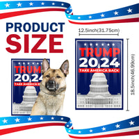 Trump 2024 Take America Back Capitol Building Yard Flag