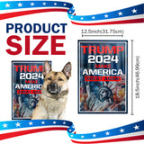 Trump 2024 Make America Great Again Statue of Liberty Yard Flag