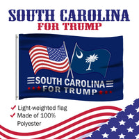 South Carolina 3 x 5 Flag – Dual Flags