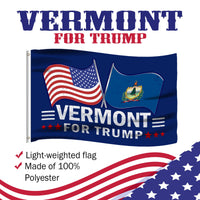 Vermont 3 x 5 Flag – Dual Flags