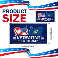 Vermont 3 x 5 Flag – Dual Flags