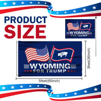 Wyoming 3 x 5 Flag – Dual Flags