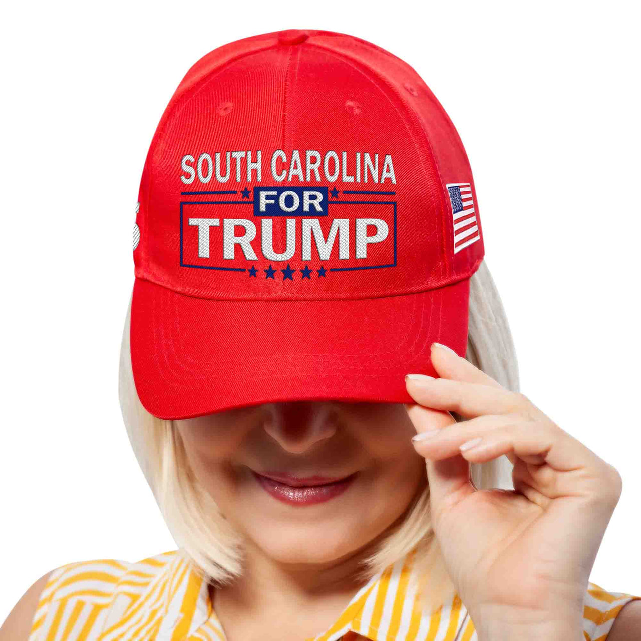 South Carolina Embroidered Red Hat