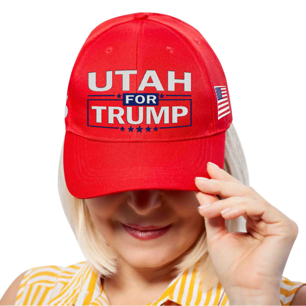 Utah Embroidered Red Hat
