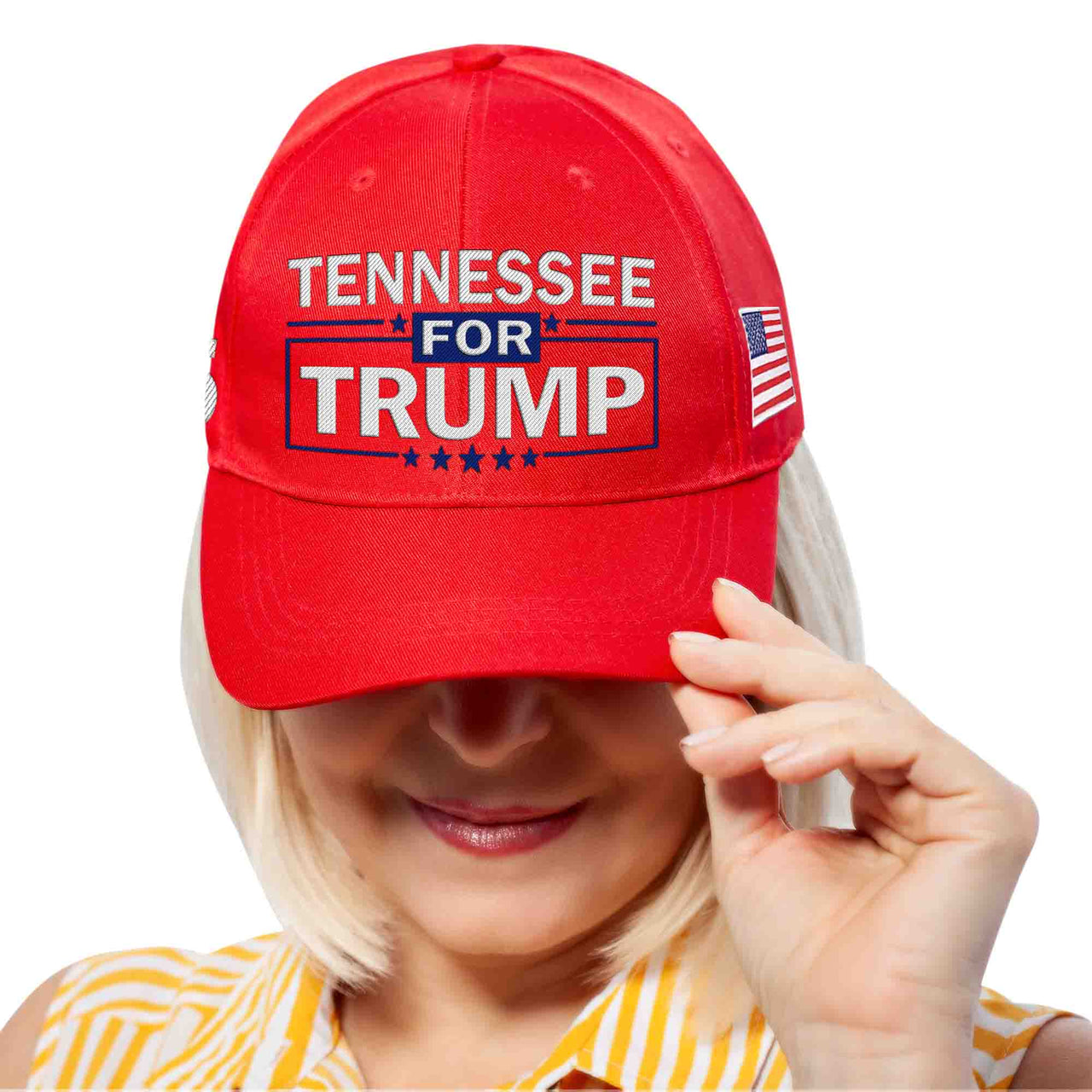Tennessee Embroidered Red Hat