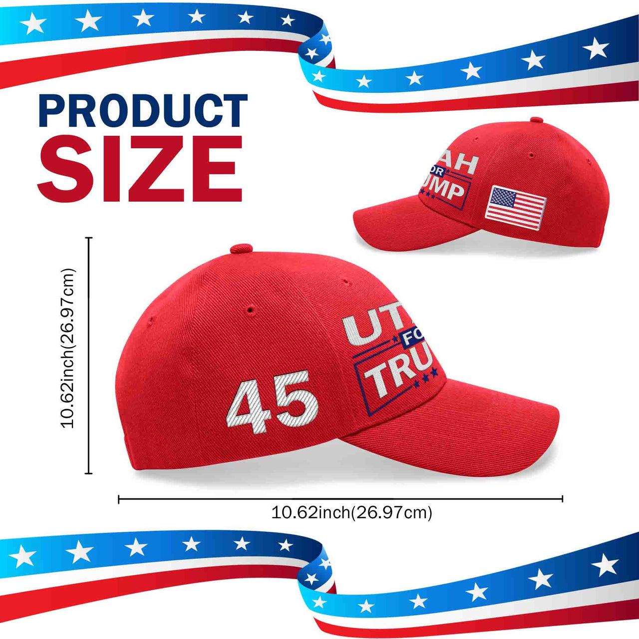 Utah Embroidered Red Hat