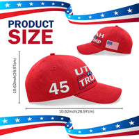 Utah Embroidered Red Hat