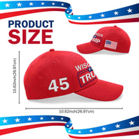 Wisconsin Embroidered Red Hat