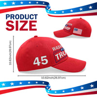 Washington Embroidered Red Hat