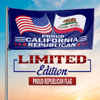 Proud California Republican limited edition flag