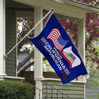 Proud California Republican flag on a porch