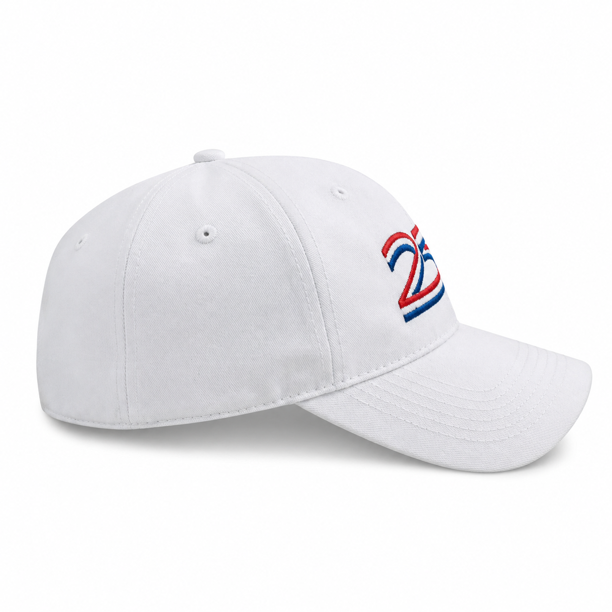 America 250th Birthday Hat | 1776–2026 Embroidered White Cap