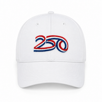 America 250th Birthday Hat | 1776–2026 Embroidered White Cap