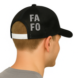 FAFO Patriotic Punisher Skull & Blackout Flag Mesh Snapback Hat
