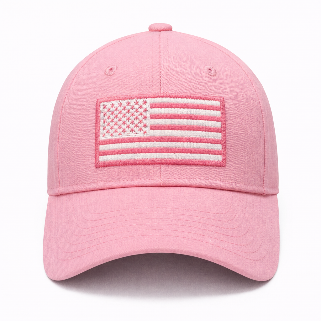 America 250th Anniversary Hat – Pink American Flag Baseball Cap 1776 - 2026 (Exclusive)