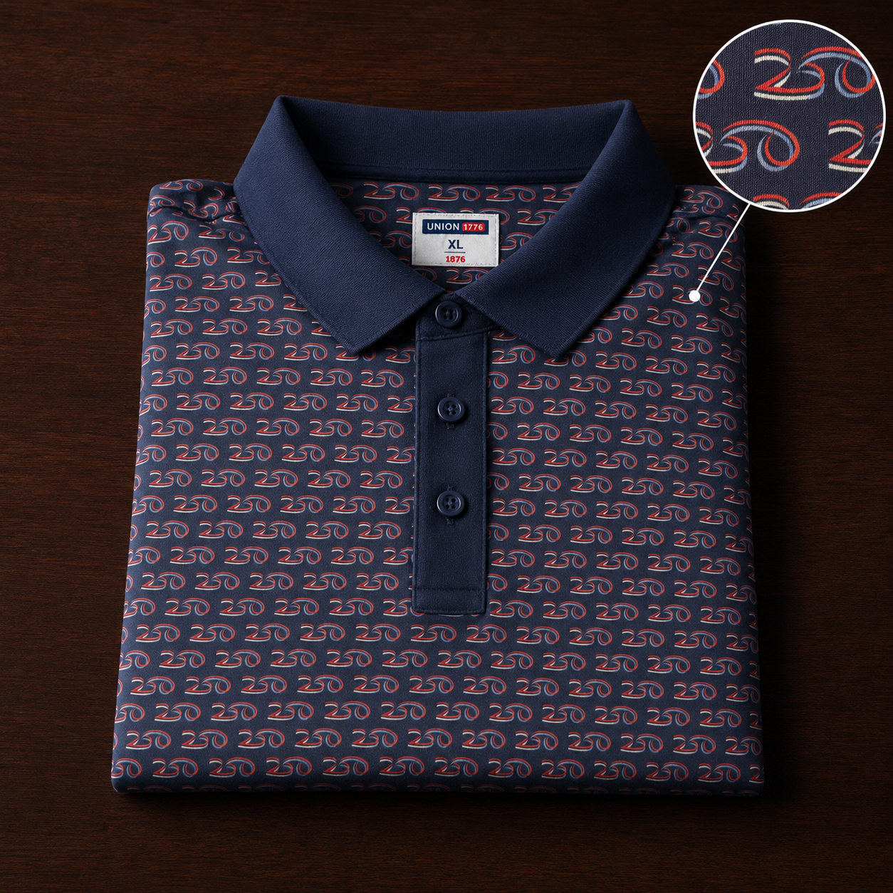 America 250th Anniversary Polo Shirt – Patriotic 1776–2026 USA Golf Polo - Navy
