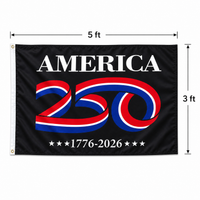 America 250 Flag 2026 - 3x5 ft Semi quincentennial Celebration Banner