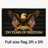250 Years of Freedom – 3x5 ft American Eagle Patriotic Flag (1776-2026) 250th Anniversary