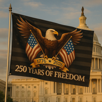 250 Years of Freedom – 3x5 ft American Eagle Patriotic Flag (1776-2026) 250th Anniversary