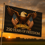 250 Years of Freedom – 3x5 ft American Eagle Patriotic Flag (1776-2026) 250th Anniversary