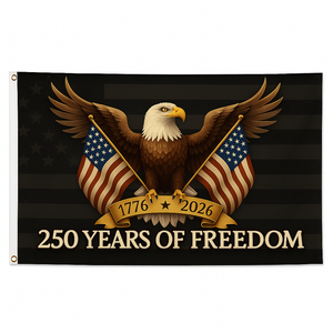 250 Years of Freedom – 3x5 ft American Eagle Patriotic Flag (1776-2026) 250th Anniversary