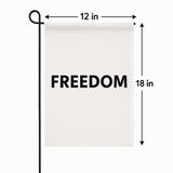 FREEDOM Yard Flag - Freedom Garden Flag (12" x 18") — Patriotic Remembrance Yard Banner