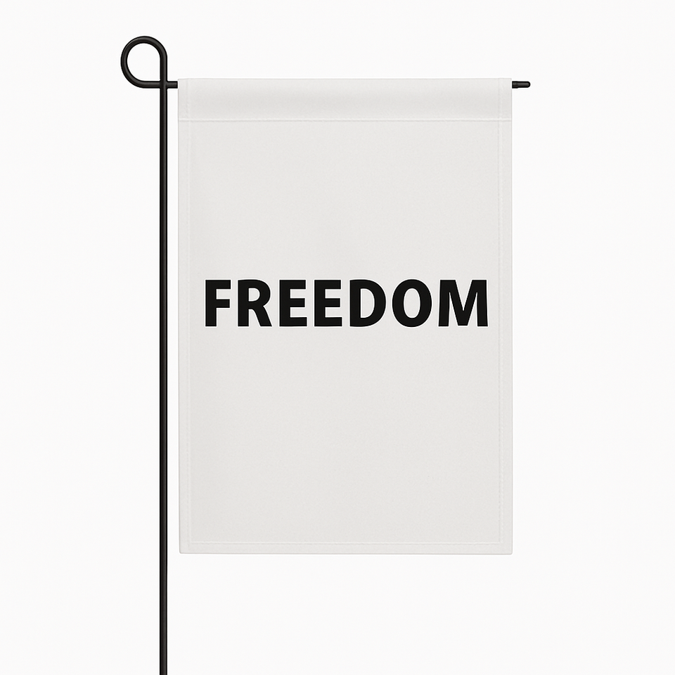 FREEDOM Yard Flag - Freedom Garden Flag (12" x 18") — Patriotic Remembrance Yard Banner